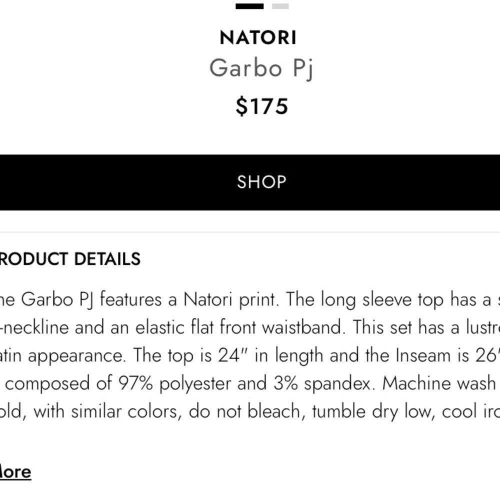 Natori Garbo pant casual satin Printed fall pj bottoms classic boho cozy - Picture 2 of 4